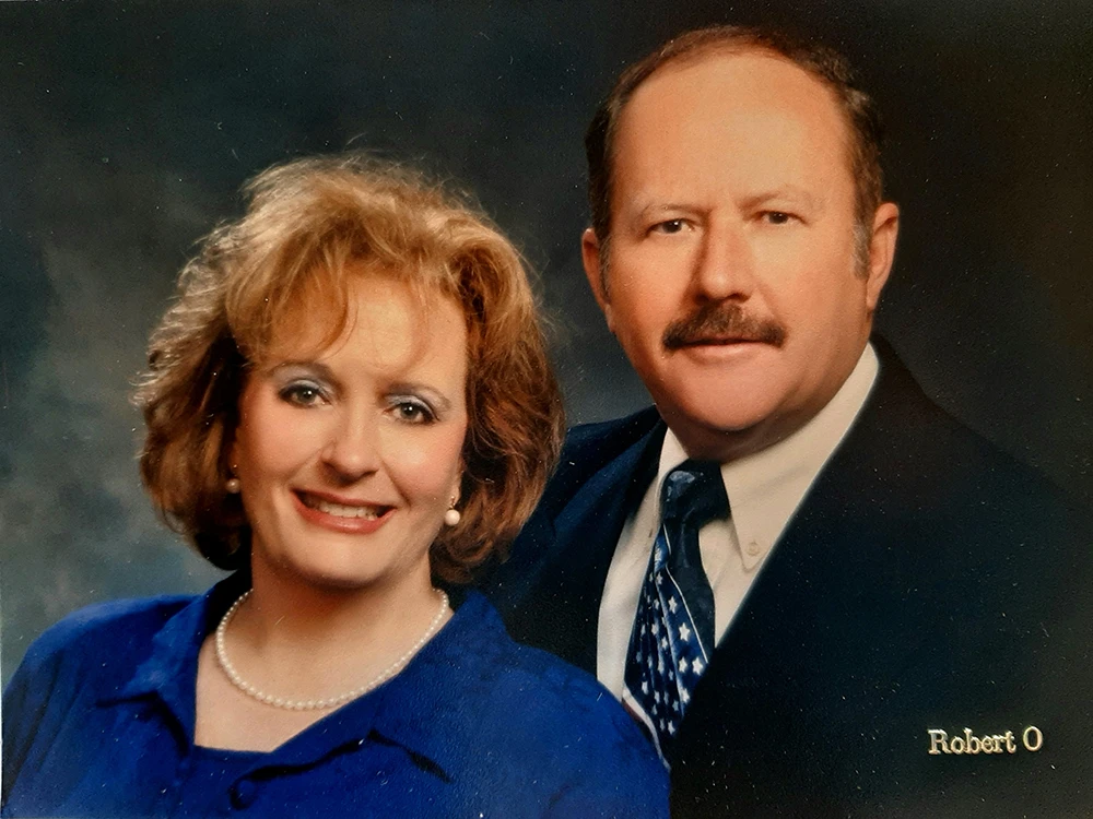 A photograph of Ken and his wife